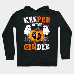 Keeper Of The Gender Reveal Baby Fall Halloween Thanksgiving Hoodie